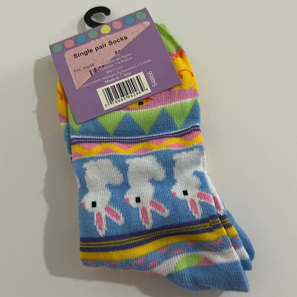 Fresh Decor Spring Easter Fashion Socks New Size 9-11